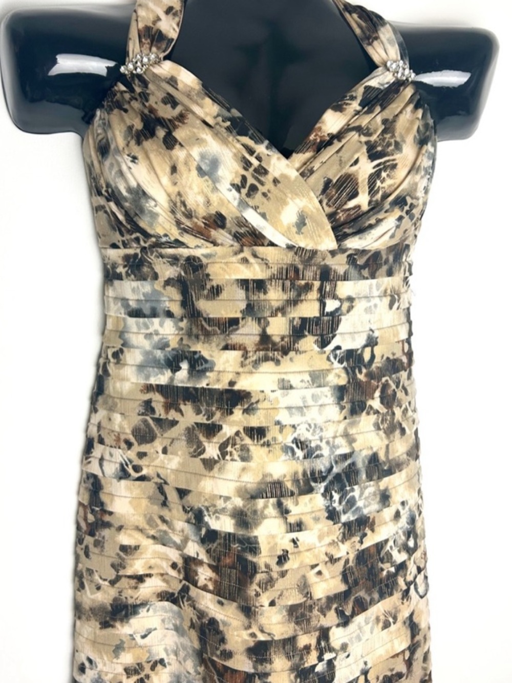 Elegant Multicolor Sleeveless Dress